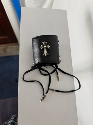 Chrome hearts leather cuff