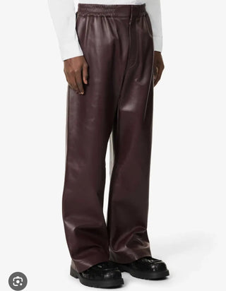 5k!! Bottega veneta red leather pants