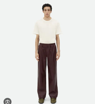 5k!! Bottega veneta red leather pants