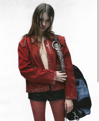 ERD large rose handle weekend bag