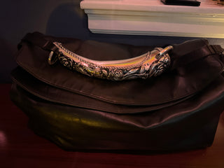 ERD large rose handle weekend bag