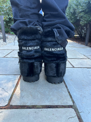 Balenciaga Alaska Fur Ski Boots
