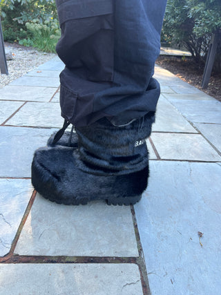 Balenciaga Alaska Fur Ski Boots