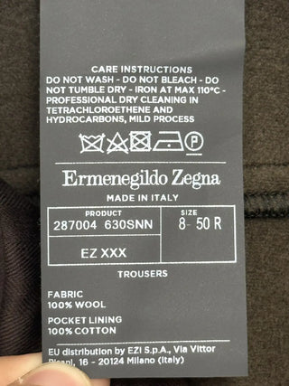 COUTURE‼️ Ermenegildo Zegna couture belted wool pants